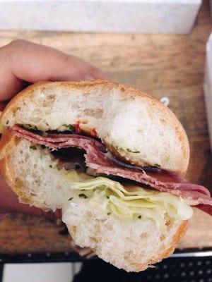 Salami sandwich