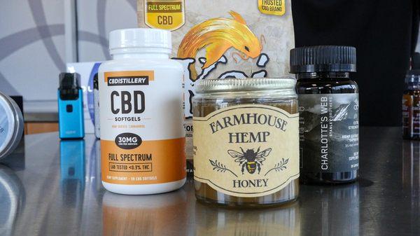 Hemp Softgels and CBD Honey