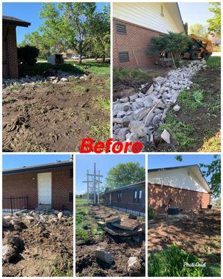 McAllister Facility Project in Thornton, CO replace walkway with steps and ramp at the main entrance