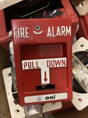 Replaced entire fire alarm system. With a new conventional fire alarm system.