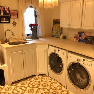 Custom cabinets in mud room in Orono,Mn