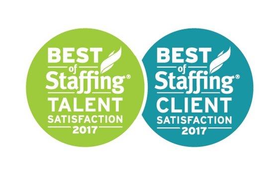 Awarded Best of Staffing with both our Clients and Contractors. Back to back years.