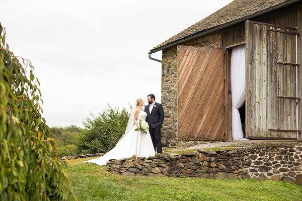 The Stone Barn is the perfect Cocktail hour option for your wedding at Sylvanside Farm