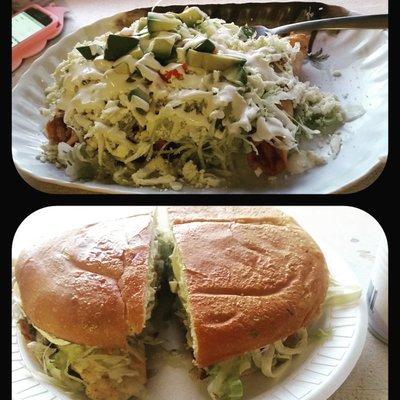 Tacos Dorados & Chicken Tortas. Delicious!