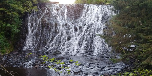 The waterfall