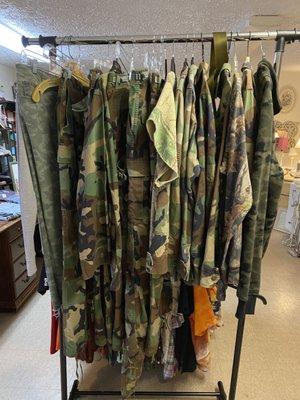 Camo and Pocket knives, come check us out