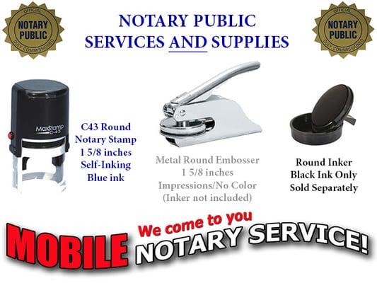 Notary Public Services and Supplies