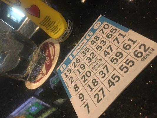 They got mothafuckin' bingo! Every Wednesday at 7