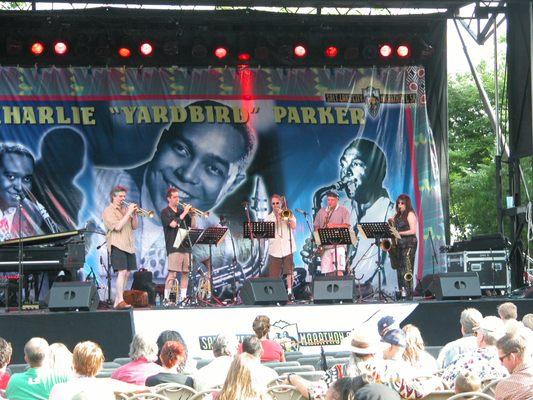 With Hornheads at Salt Lake City Jazz festival