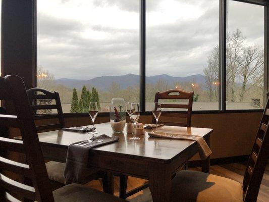 View of The Great Smoky Mountains from dinning room