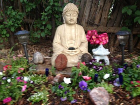 Buddha garden in Summer