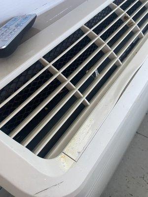 What is in the AC vent???? What is that? So gross!