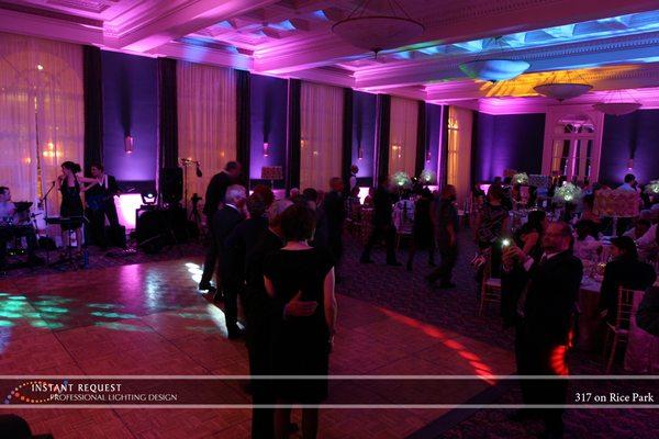 Wedding uplighting by Instant Request DJ Entertainment