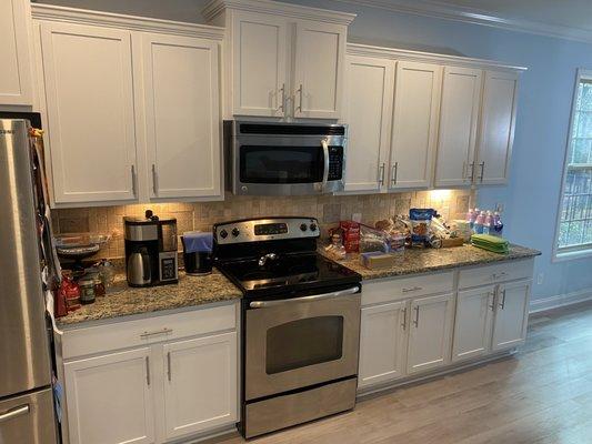 Kitchen Cabinet Painting, after pic