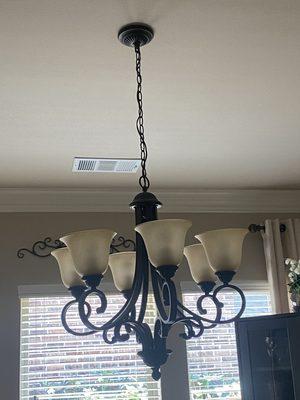 Adjusted Light Fixture