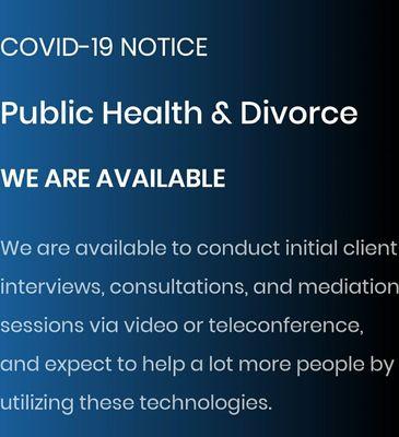 COVID-19 NOTICE