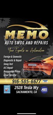 Memo Auto Smog and Repairs