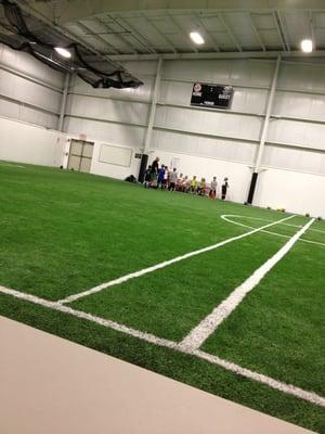 The area's only indoor soccer fields with artificial turf.