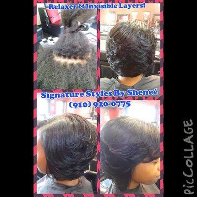 Relaxer & Styles with invisible layers. $75 & up