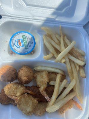 Spicy Fish, Shrimp & Fries