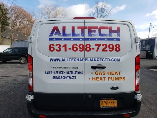 Truck lettering.