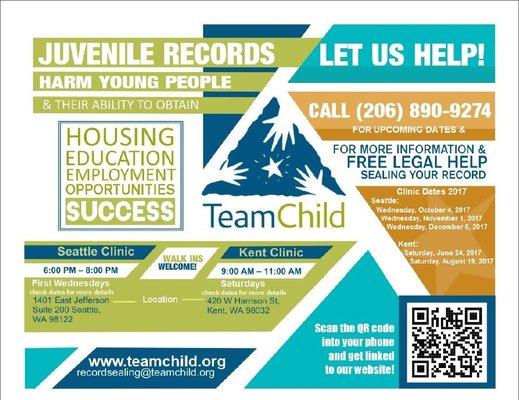 Juvenile Record Sealing Clinic -Team Child