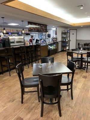 Our coffee house area, come relax and enjoy your favorite beverage!