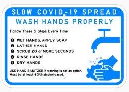 COVID-19 SIGNS  Supporting your local community We've developed a special line of signage to encourage germ-free spaces. Custom messages ava