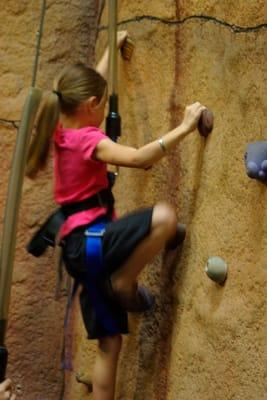 rock climbing wall