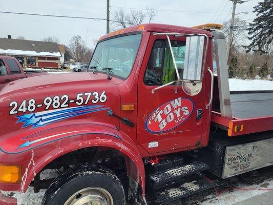 "If You're Out There..We're Out There".                      
         The Tow Boys LLC Towing and Transport