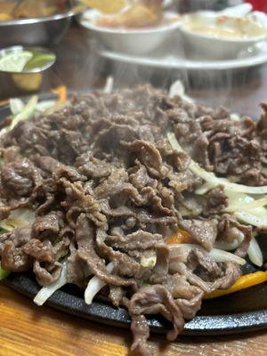 Steak fajitas