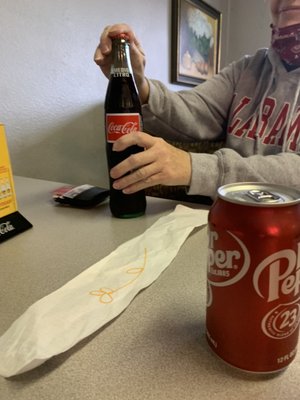 Dr. Pepper and coke