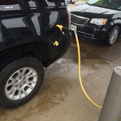 We are filled up and ready to for your transportation needs.