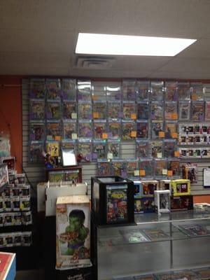 Wall covered with CGC books