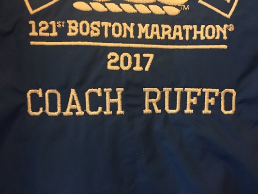 Memorable Impressions embroidered "Coach Ruffo"