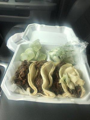 (4) Barbacoa Tacos