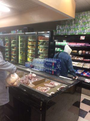 The Frozen Poultry-Meat Section at Shop Fair  supermarket (in the back of the supermarket)