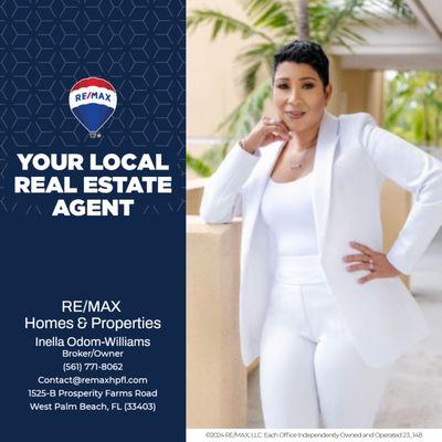 Inella Odom-Williams is your local West Palm Beach REALTOR, Broker/Owner.