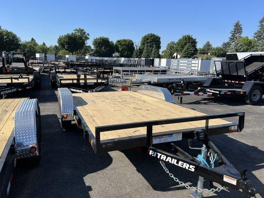 Car hauler trailers in stock