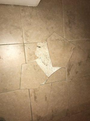 Broken flooring