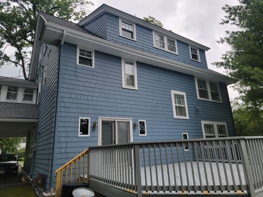 Back of House (still finishing the deck; the new treated wood needs time to cure)