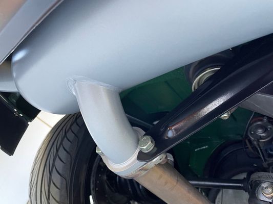 Ceramic Coated muffler on a '71 914-6 Porsche.