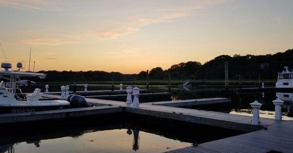 Sunset at the marina