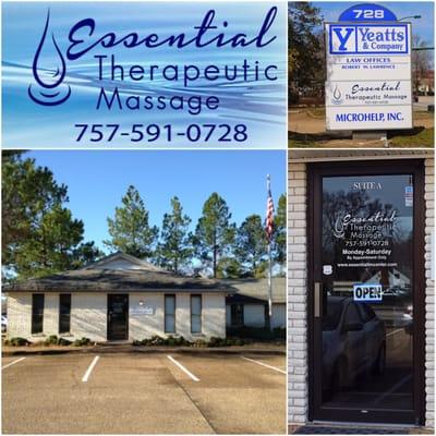 Essential Therapeutic Massage in Newport News is conveniently located on Thimble Shoals Blvd at the intersection of Canon Blvd.