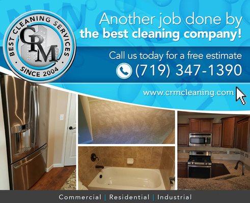 Another happy customer. Do you need you house to be clean give us a call. 719.347.1390