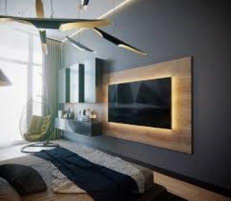 Tv Mounting Ideas
 
 Wall Accent with LED Lighting