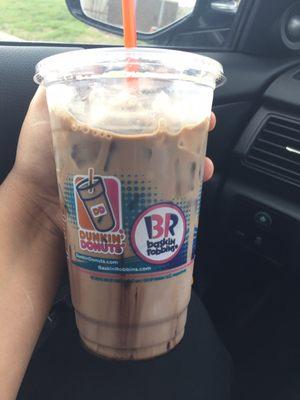 Fudge brownie Iced Coffee - pretty good not too sweet at all