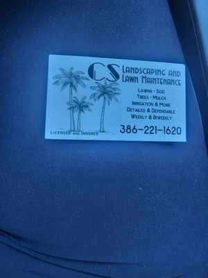 CS Landscaping and lawn maintenance