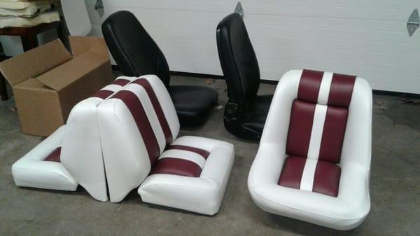 Captains chair and passenger seats