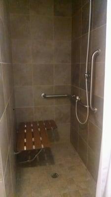 One of the two showers